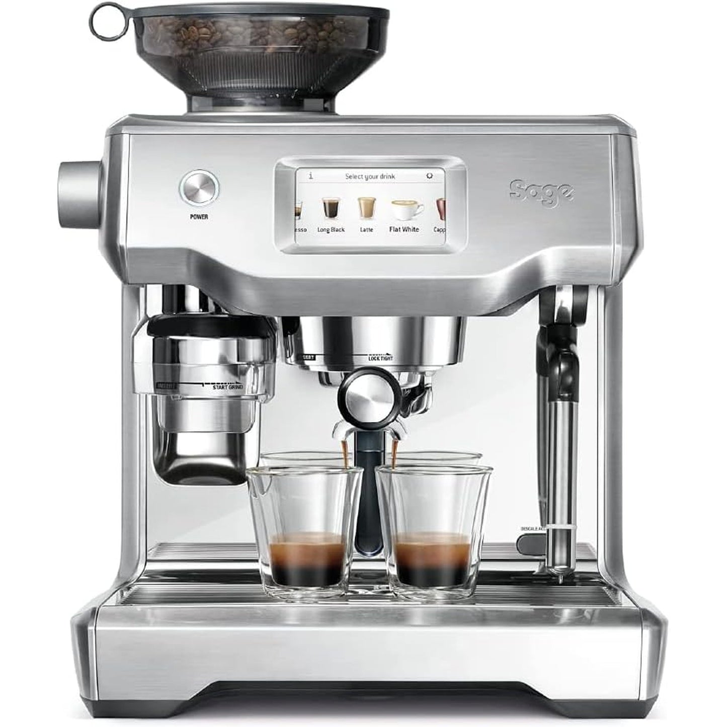 SAGE Espressomaschine The Oracle Touch - Edelstahl