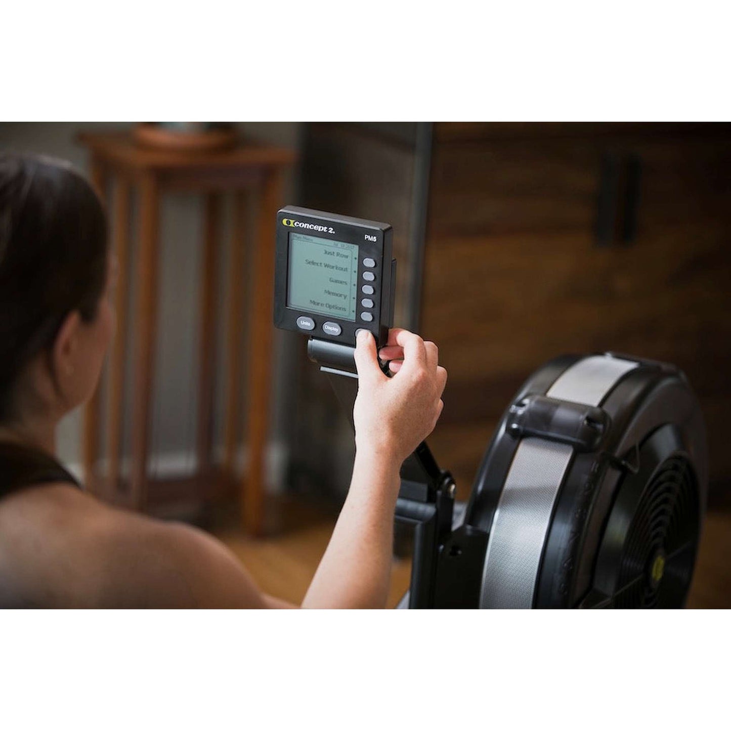 Concept2 Rudergerät RowErg mit Standardbeinen Mattschwarz