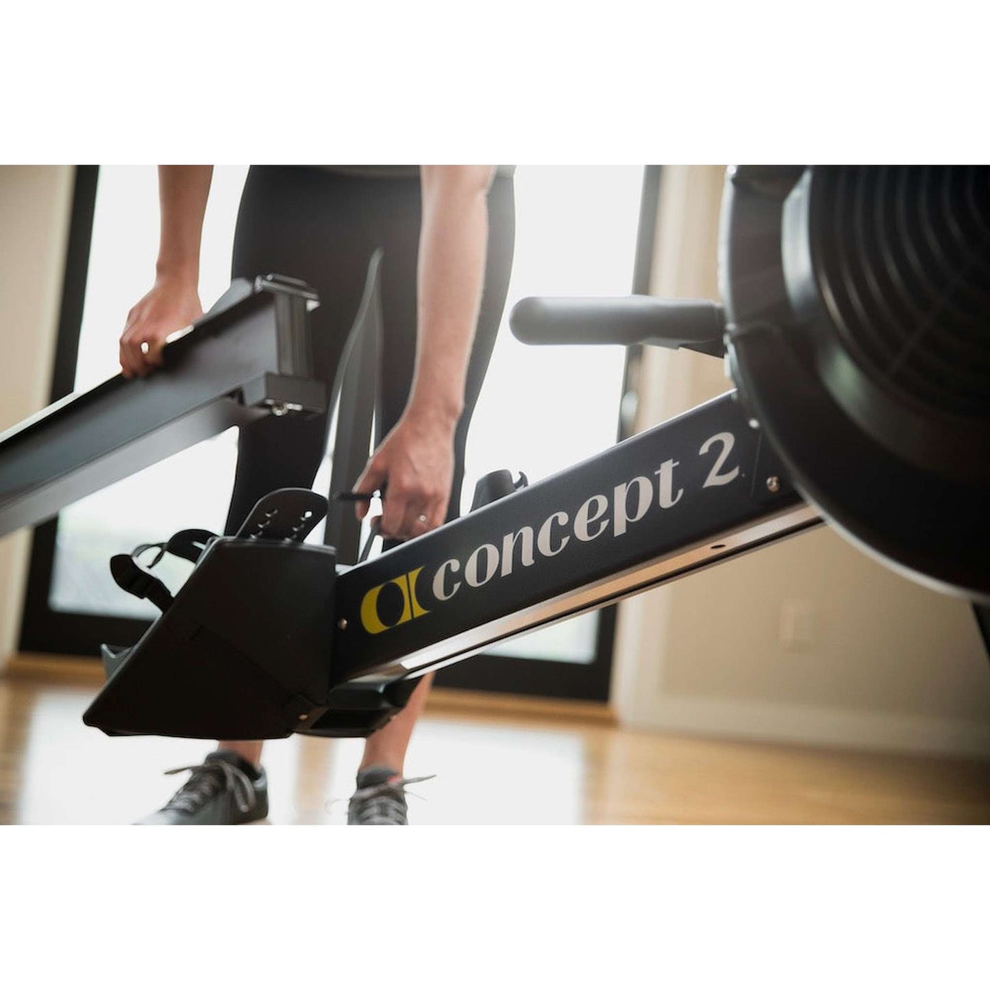 Concept2 Rudergerät RowErg mit Standardbeinen Mattschwarz