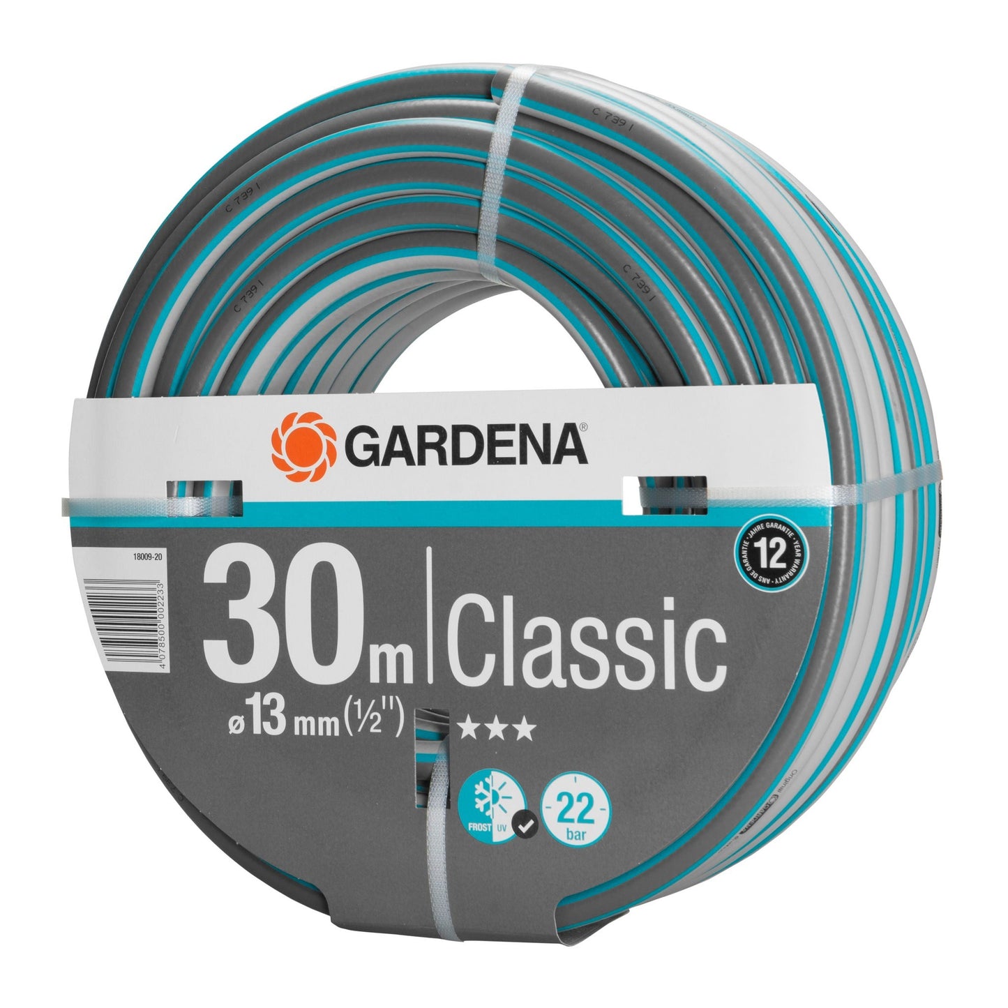 Gardena Classic Schlauch 13 mm (1/2"), 30 m o. A.