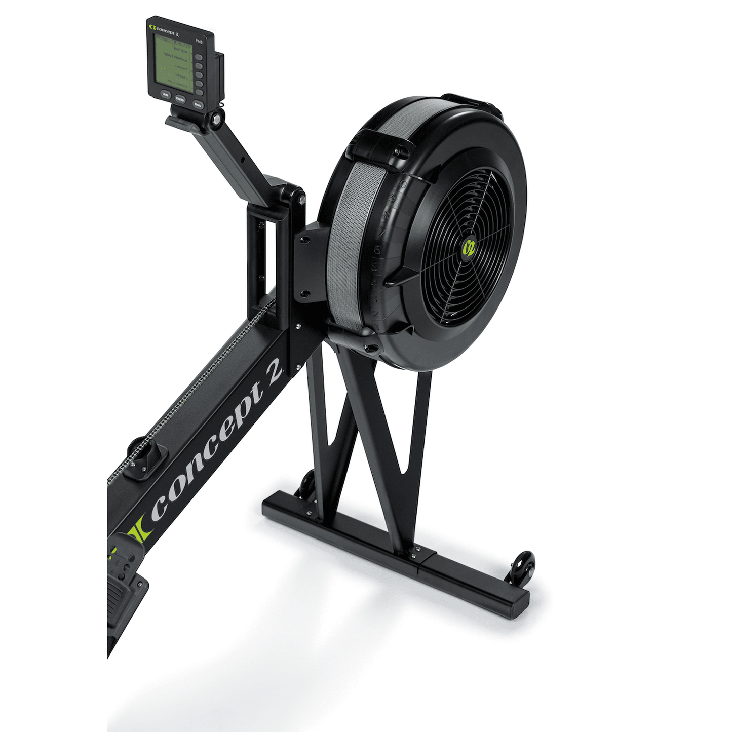 Concept2 Rudergerät RowErg mit hohen Beinen Mattschwarz