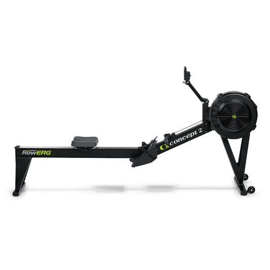 Concept2 Rudergerät RowErg mit hohen Beinen Mattschwarz